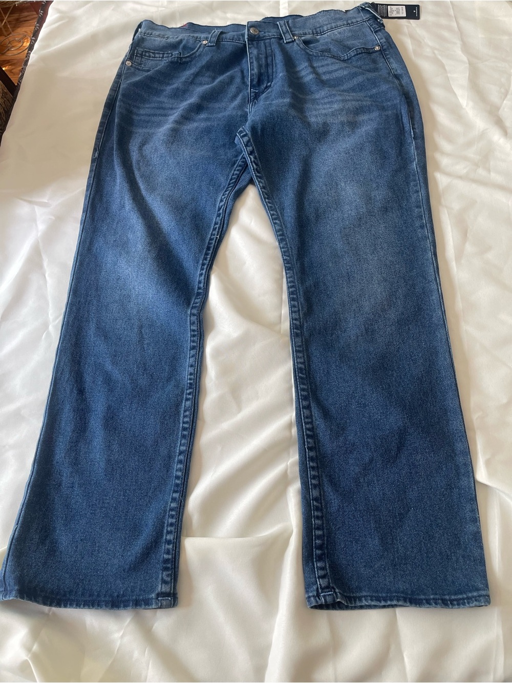 Men's Blue Straight-Leg Jeans